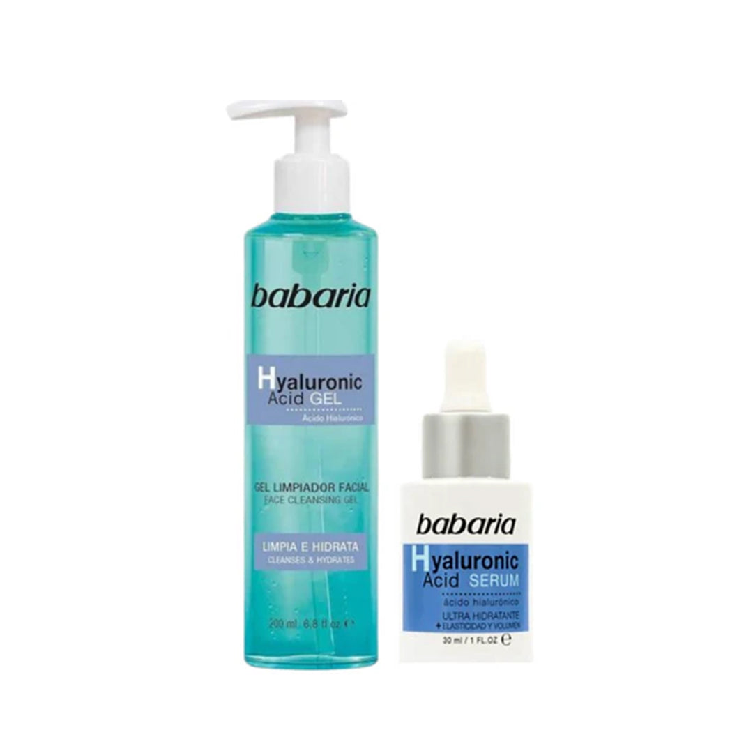 BABARIA HYALURONIC SERUM & FACE CLEANSING GEL BAKEGE