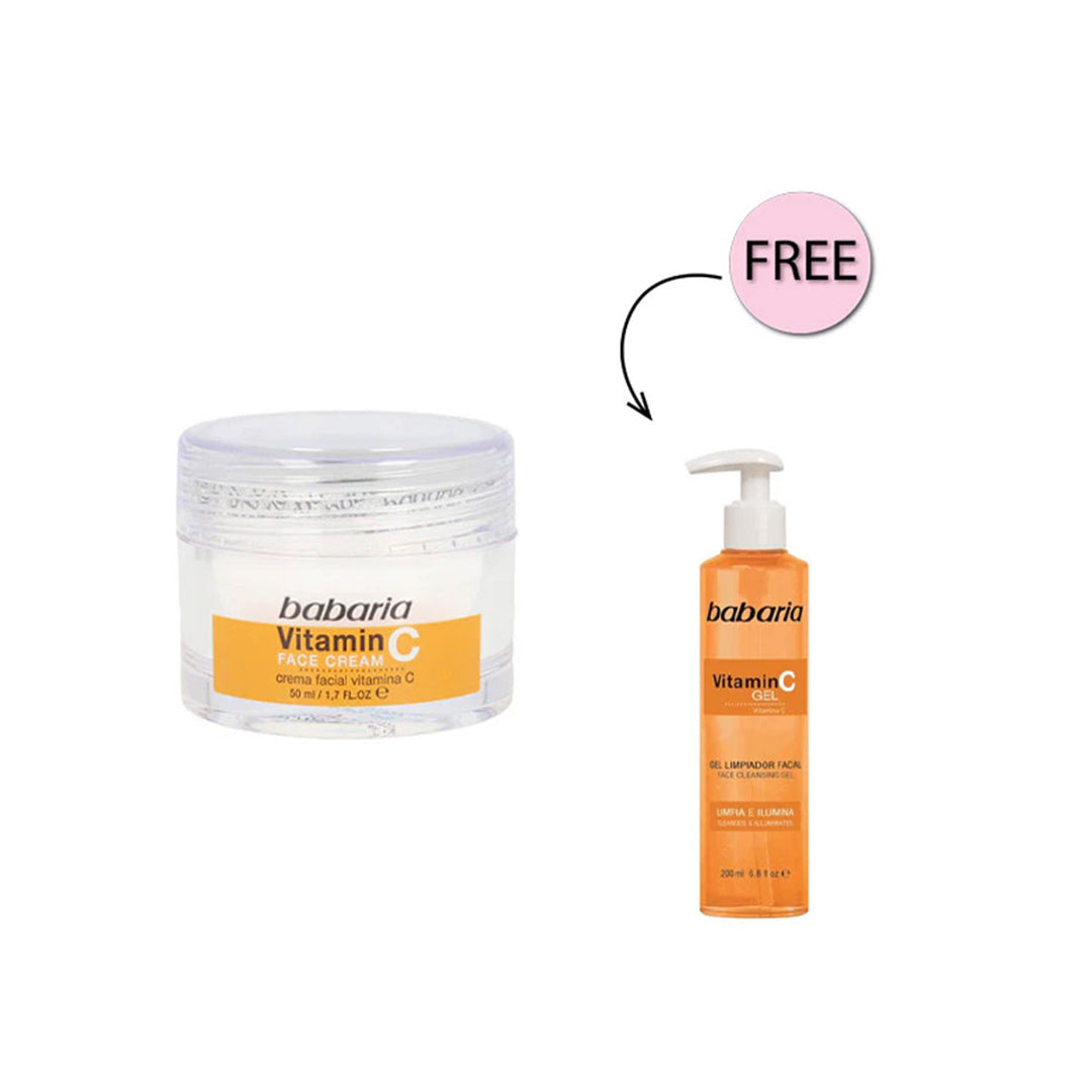 BABARIA V.C FACE CREAM & FACE CLEANSING GEL BAKEG