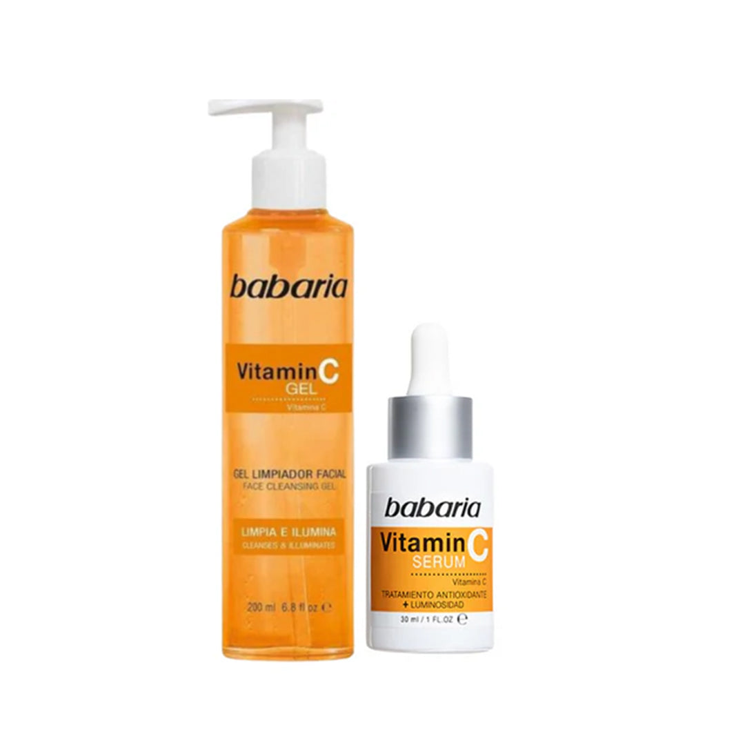 BABARIA V.C SERUM  & FACE CLEANSING GEL BAKEGE